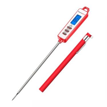 Imagem de Termômetro Digital Carne Tp01aw Alimento Cozinha, Medição Precisa, Tela LCD Ultra-Clara, Sonda de Aço Inoxidável de 5,3”