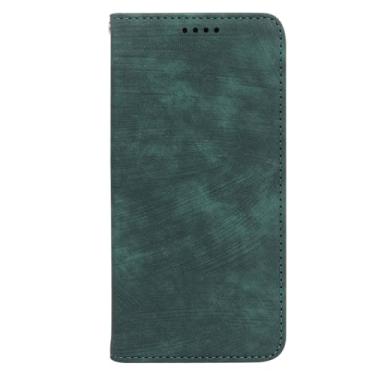 Imagem de FWYANZH Capa de couro para Xiaomi 17 Pro Max/17 Pro/17, carteira flip magnética com suporte para cartão, capa protetora à prova de choque, verde, 17 Pro