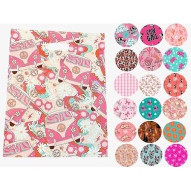 Imagem de Trendy Chick Mailers - Pacote com 100 produtos cortados em matriz e sacolas de compras/Perfeito para lojas de varejo, boutiques, lojas de presentes, festivais e lojas pop-up | designs bonitos e