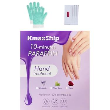Imagem de KmaxShip 10-Minute Paraffin Hand Treatment, Home Hand Wax Spa Treatment Gloves, Aloe Vera, One-Pair