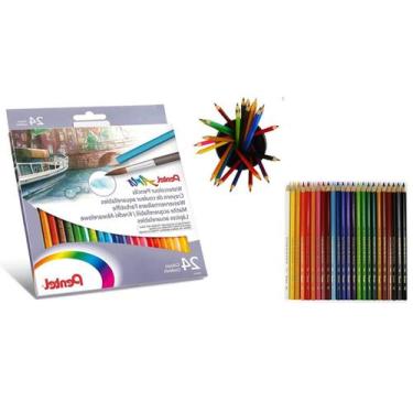 Imagem de Lápis de cor  AQUARELÁVEL 24 Cores - PENTEL Arts