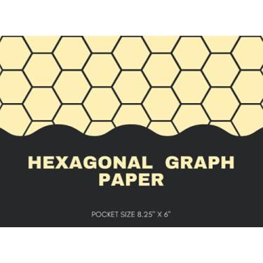 Imagem de Hexagonal Graph Paper Notebook POCKET SIZE 8.25" x 6".