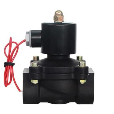 Imagem de ROUPWKWO DN8-DN50 Válvula solenoide motorizada DN8 normalmente fechada AC220V DC24V DC12V para água óleo ar (DN25, DC24V)