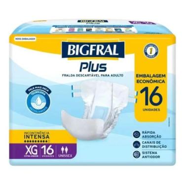 Imagem de Fralda bigfral plus xg com 16 uni