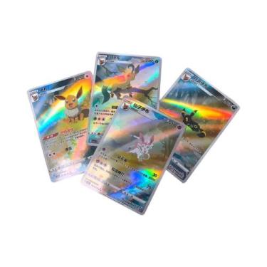 Imagem de Cartas De Pokémon DIY Chinesas GEM Vol1&2 Eevee Captain Pikachu Scarle