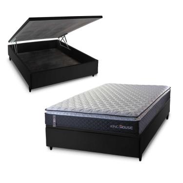 Imagem de Cama Box Baú Casal 138x188 Dakota Espuma D33 King House