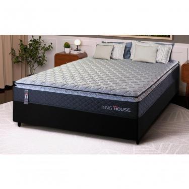 Imagem de Cama Box Casal 138x188 Preto Dakota Espuma D33 King House