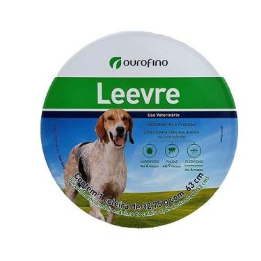 Imagem de Coleira Antipulgas e Carrapatos Ouro Fino Leevre Cães 63cm - OUROFINO