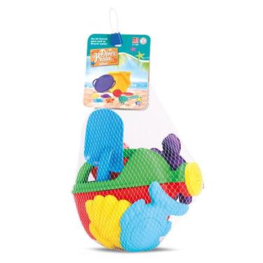 Imagem de Brinquedo Areia Regador de Praia Com Acessórios Diver Praia - Divertoy