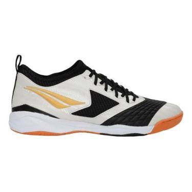 Imagem de Tenis Futsal Penalty Max 1000 Locker Ecoknit Profissional, Branco dour