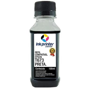 Imagem de Tinta para Epson L805 - Preto - Compatível Ink Printer (t673-100ml)