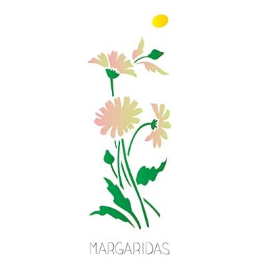 Imagem de Stencil de Acetato para Pintura OPA Simples 10 x 30 cm - 1727 Margaridas
