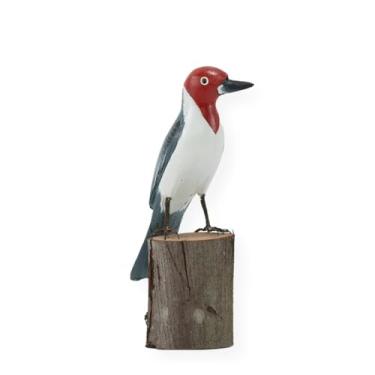 Imagem de Escultura Madeira: Pássaro Cardeal (C57B)