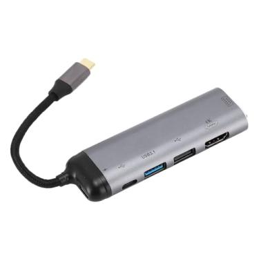 Imagem de Hub USB C, Divisor 6 Em 1 Tipo C para HDMI, Expansor de Adaptador Multiporta USB C, Dongle de Hub Tipo C para VGA, 100 W PD, 4K HD, para Desktop, Laptop, Telefone, Tablet PC