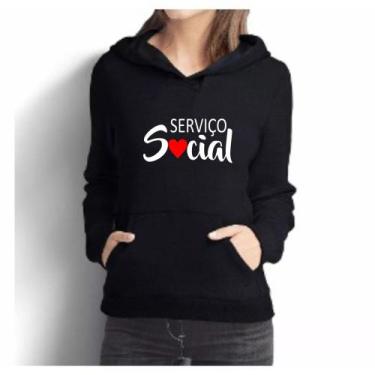 Imagem de Moletom Blusa de Frio Masculino Feminino Profissão Serviço Social - Me
