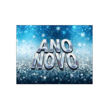Imagem de Fundo Fotográfico 1,55 X 1,20 - Ano Novo Azul e Prateado 024 - Via Cor