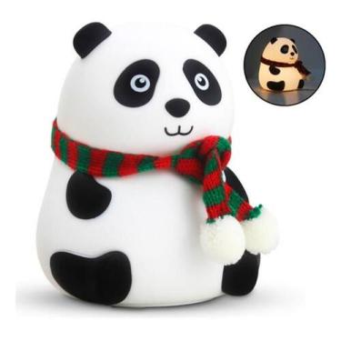 Imagem de Luminária De Silicone Noturna Recarregável Toque Cores Panda - Kadê
