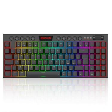 Imagem de Teclado mecanico usb gamer yi tkl rgb switch brown redragon k625p-kb p
