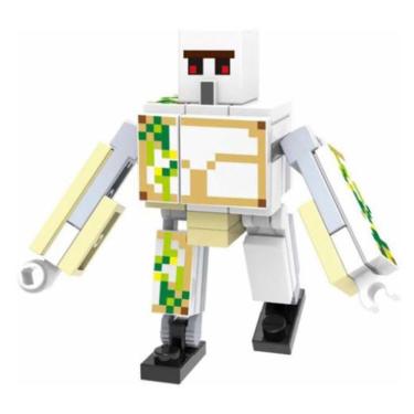 Imagem de Boneco Minifigure Blocos De Montar Iron Golem Minecraft
