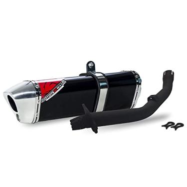 Imagem de Escape/Ponteira Coyote TRS 2 WAY Alumínio - XRE 300 - Preto/Cromado