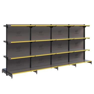 Imagem de Gôndola Fit Centro 1 Inicial E 3 Continuações 1,37m De Mercado Amapá, 