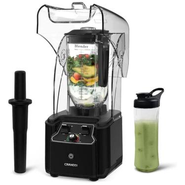 Imagem de Liquidificador de Escudo Silencioso com Base de 2200W, CRANDDI KND K90 B New, Preto