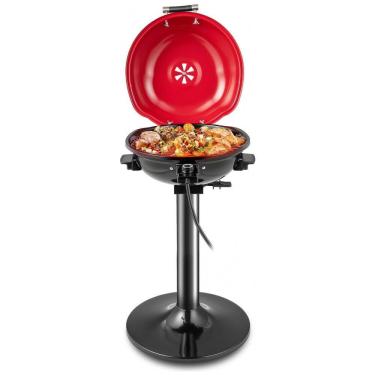 Imagem de Churrasqueira Elétrica Serve até 15 Pessoas, 110V 1600W, HAPPYGRILL, Vermelha