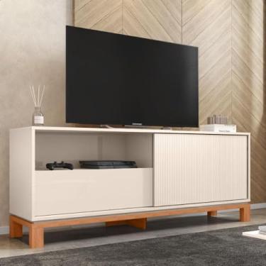 Imagem de Bancada Rack Para Tv até 55 Polegadas Jace Marrom Caemmun