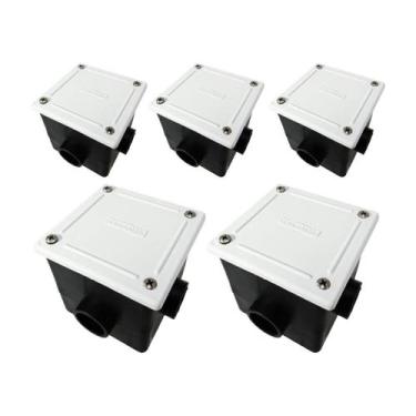 Imagem de Kit 5 Caixa de Passagem LED Piscina Tampa ABS - Sodramar
