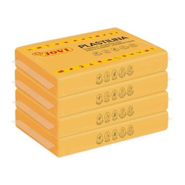 Imagem de Jovi Modeling Clay, 3 Pounds Total, 4 Non-Drying Bars, 0.77 lb Each, Arts and Crafts (Dark Yellow)