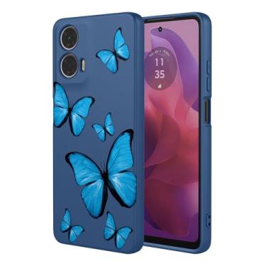 Imagem de KOARWVC Capa de telefone para Moto G24 Power/Moto G24, XT2421 XT2423 Motorola G04/E14 capa fofa com estampa de borboleta design fino protetor macio TPU bumper capa de telefone para Motorola G24