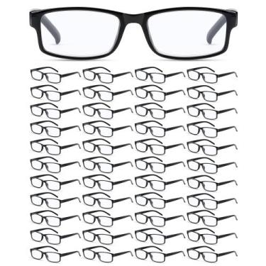 Imagem de Pacote de 50 óculos de leitura Yexiya Black Frame para homens e mulher