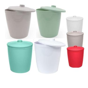 Imagem de Lixeira Pia Novelle 5 Litros Plástico Cores 23x20cm