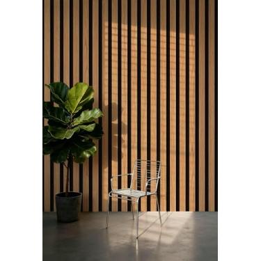 Imagem de Papel de parede com efeito de grade de madeira autoadesivo para sala de estar, cozinha e quarto, material de PVC impermeável para renovação de parede, grade de chá laranja 45 * 1000 cm