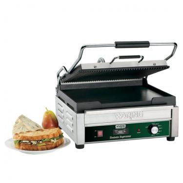 Imagem de Waring WDG250T Grelhador Panini Sulcado Superior Lisa Inferior 110V 1800W Timer