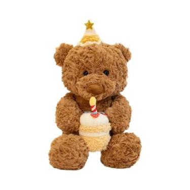 Imagem de Urso De Pelúcia Kawaii Ryan Com Pijama E Máscara Para Os Olhos, Brinqu