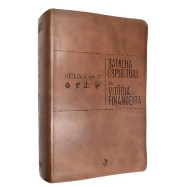 Imagem de Bíblia de estudo batalha espiritual e vitória financeira  capa de luxo