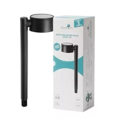 Imagem de Espeto Poste Balizador Solar Jardim Externo 2w 6500K - Gaya, 6500K