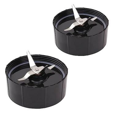 Imagem de Lâminas cruzadas compatíveis com a série Magic Bullet 250W MB1001, peças de reposição do liquidificador (2 peças)