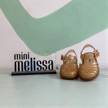 Imagem de Sandalia Melissa Fem Infantil Possession Glitter Dourado
