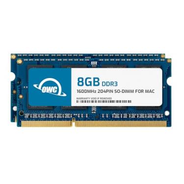 Imagem de OWC RAM de memória SO-DIMMs 16GB (2x8GB) PC12800 DDR3L 1600MHz compatível com iMac 2011-2015, Mac mini 2011-12 e MacBook Pro 2011-2012 (tela sem retina) (OWC1600DDR3S16P)