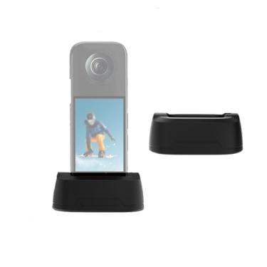 Imagem de ZLYLVRC Suporte de silicone para mesa de carro para câmera de ação Insta360 X4 Suporte protetor para vídeo de selfie