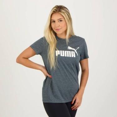 Imagem de Camiseta Puma ESS Logo Feminina Azul-Feminino