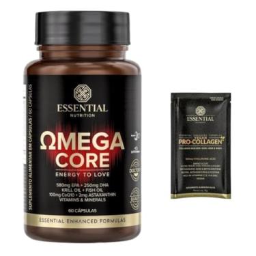 Imagem de Omega-3 Core - Krill + Astaxantina + CoQ10 - Essential Nutrition - 60 Cápsulas + Amostra