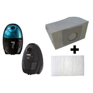 Imagem de Kit Com 3 Sacos Descartáveis Aspirador De Pó Electrolux Nitro + Filtro