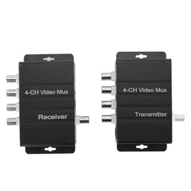 Imagem de Multiplexador de vídeo Vomeko de 4 canais, multiplexador de vídeo, multiplexador de vídeo CCTV 4Ch sobre 1 cabo coaxial para câmeras analógicas padrão para câmeras analógicas