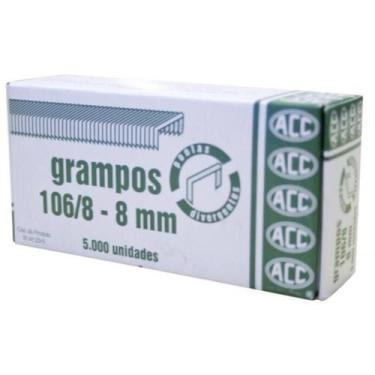 Imagem de Grampo para Grampeador 106/8 Galvanizado 5000 Grampos - ACC