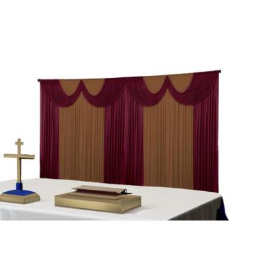 Imagem de Cortina Paris Malha Igreja Festas Eventos 8 metros - Dennis Confecções