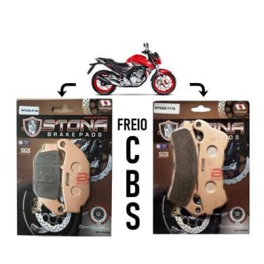 Imagem de Kit Pastilha Freio Stona D/T CB 250F Twister CBS 2019-2020