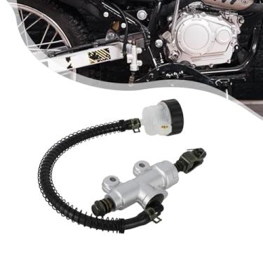 Imagem de BAOUFF Cilindro mestre de freio traseiro com reservatório para Hawk 250, substituição de bomba hidráulica de freio de motocicleta para Hawk250/Hawk 250cc